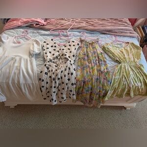 Zara size small 6/7 Kids Dress Set - White, Black, Multicolor